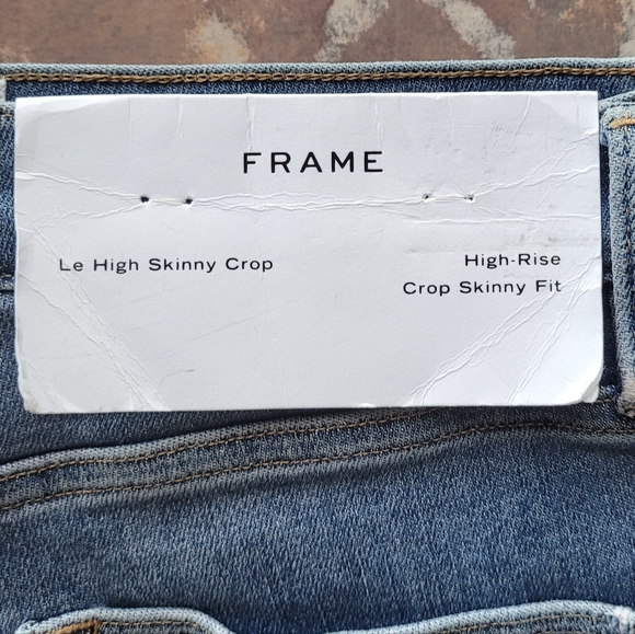 FRAME denim Le High Rise Skinny Crop Jeans 31 Amal NEW imperfect - Picture 5 of 11